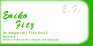 eniko fitz business card